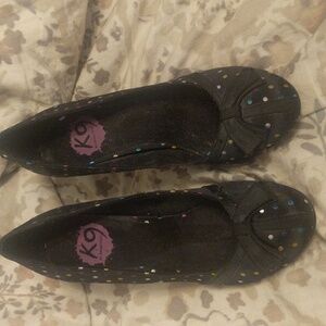 Size 8 Polka Dot colorful high heels, K9 by RocketDog brand